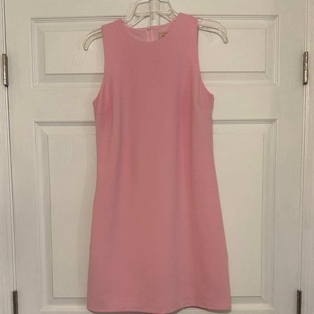 Chic Pink Sleeveless Mini Dress